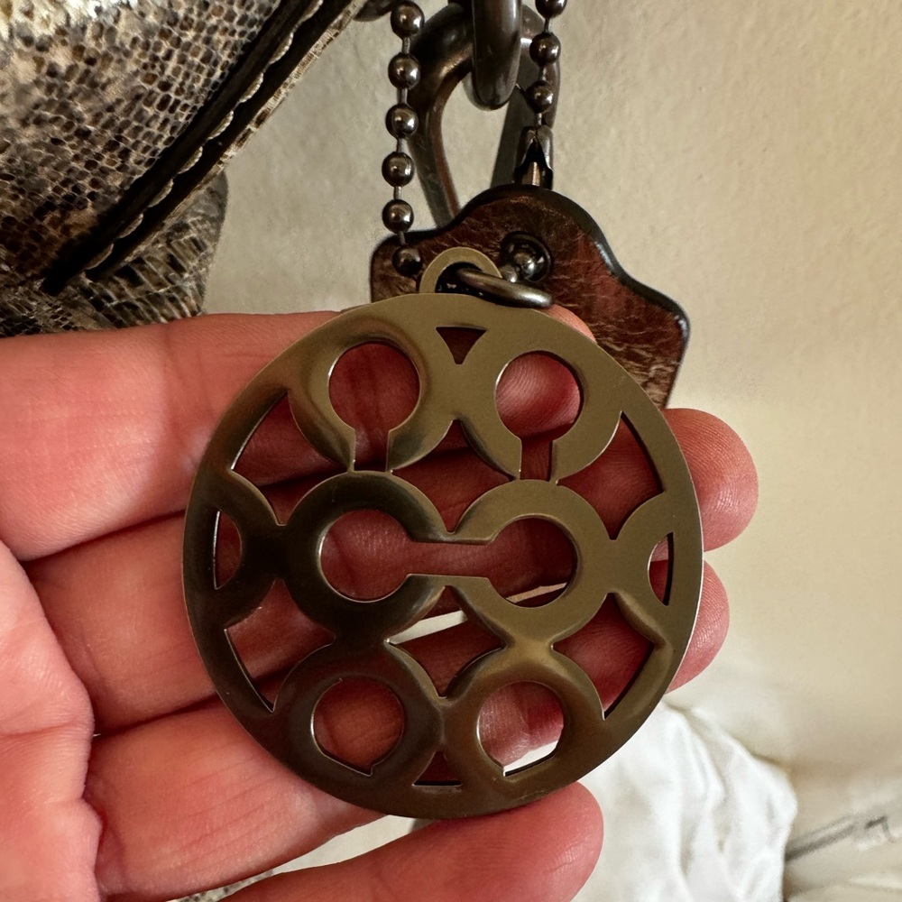 Coach Purse Kristen Embossed Python - image 2